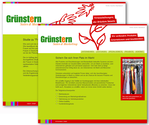 Web Design Berlin Referenz Grünstern